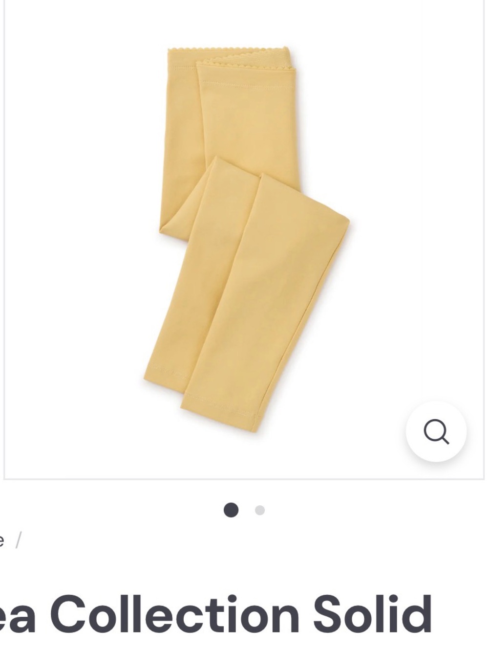 Tea Collection Yellow Girls' Leggings